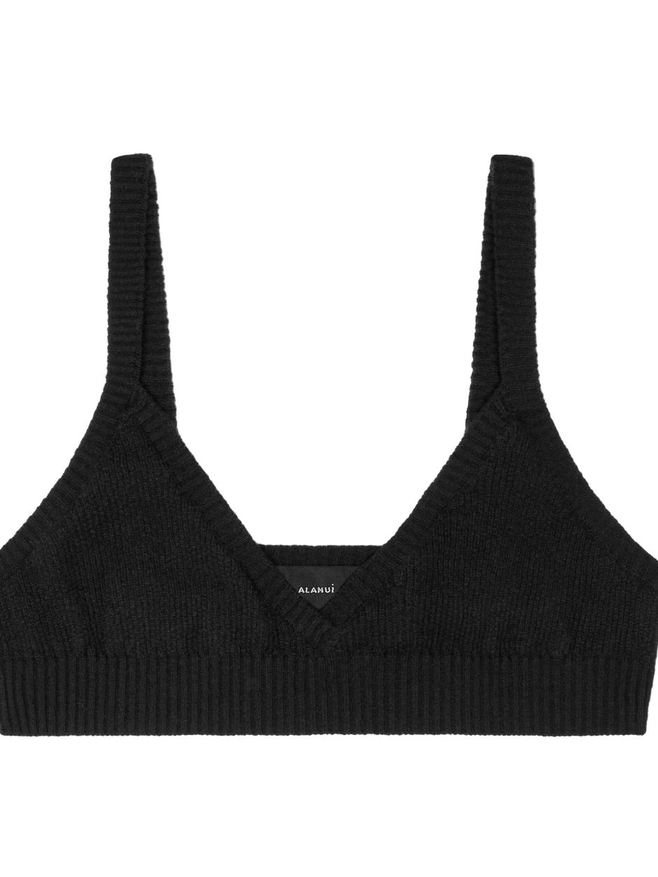 Affordable Women bralette Alanui cashmere v-neck 0628
